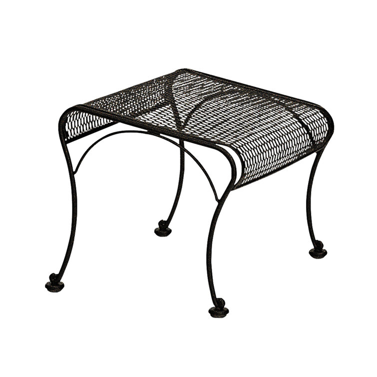 Woodard Briarwood Metal Outdoor Ottoman with Sunbrella® Cushion
